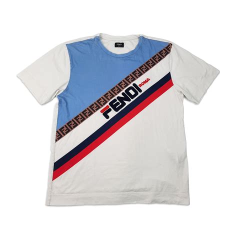 fendi x fila t-shirt|Fendi mania dm.